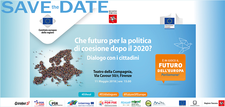 11 maggio. Firenze: “Che futuro per la politica di coesione dopo il 2020?”